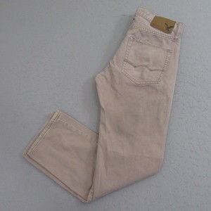 American Eagle‎ Mens Slim Straight Jeans 28 x 30 Brown 100% Cotton Pocket